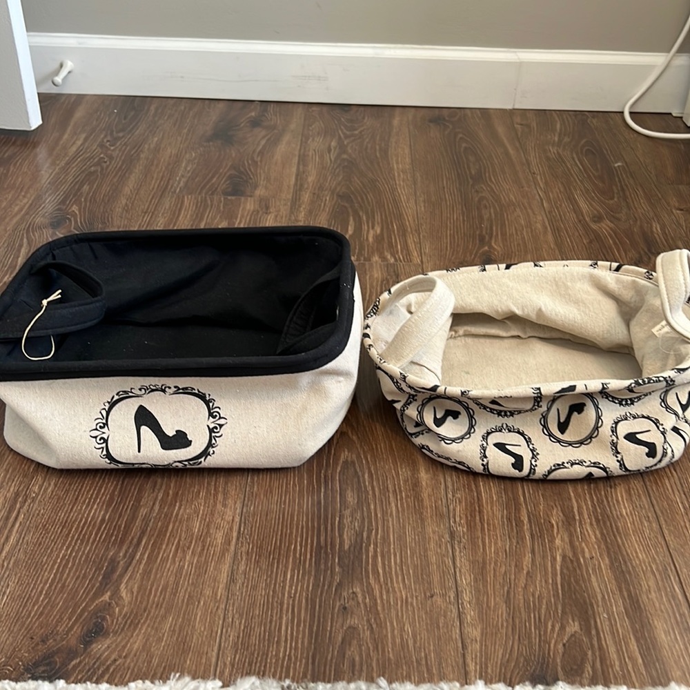 Fabric storage bins